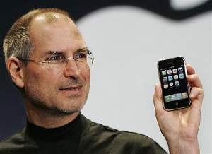 Steve Jobs introducing the first iPhone